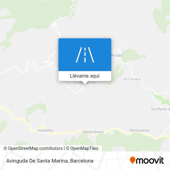 Mapa Avinguda De Santa Marina