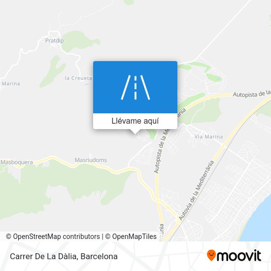 Mapa Carrer De La Dàlia