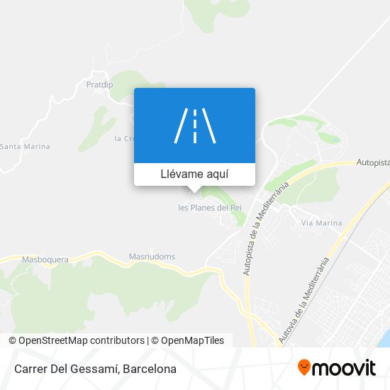 Mapa Carrer Del Gessamí
