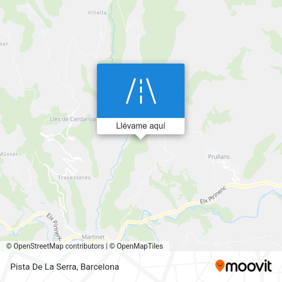 Mapa Pista De La Serra