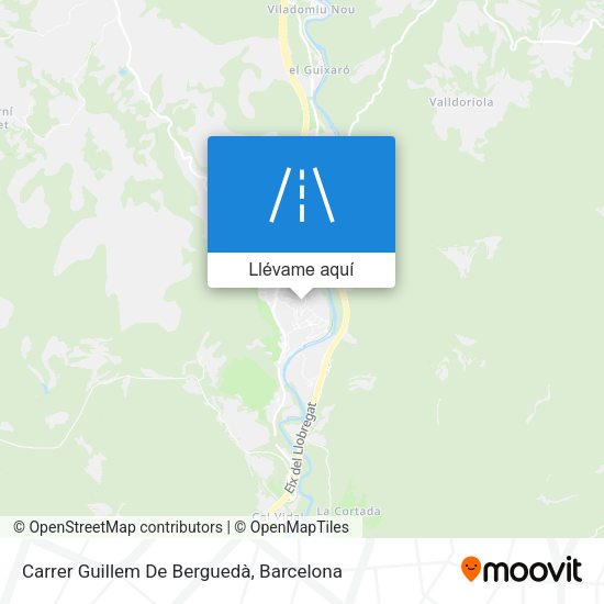 Mapa Carrer Guillem De Berguedà