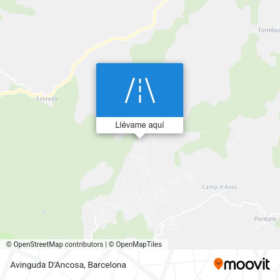 Mapa Avinguda D'Ancosa