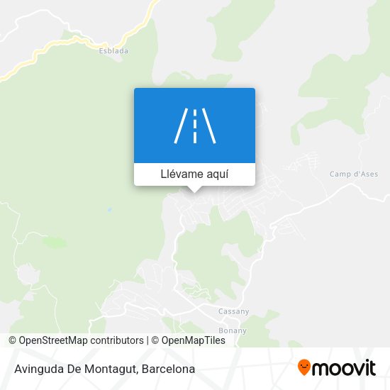 Mapa Avinguda De Montagut