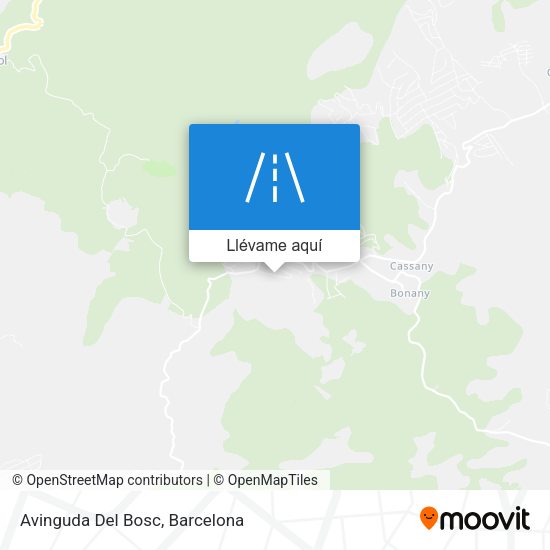 Mapa Avinguda Del Bosc