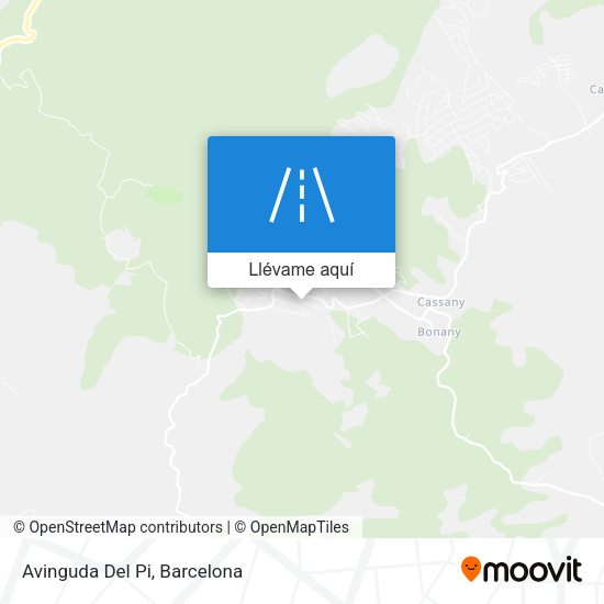 Mapa Avinguda Del Pi