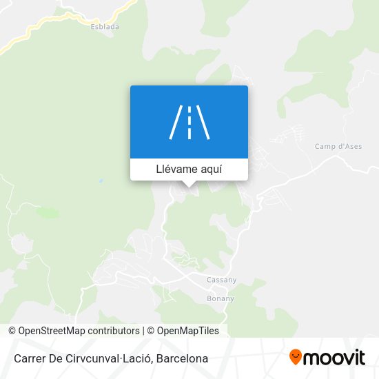 Mapa Carrer De Cirvcunval·Lació