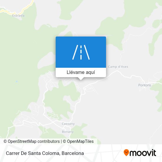 Mapa Carrer De Santa Coloma