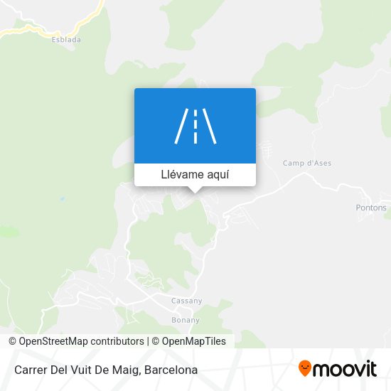 Mapa Carrer Del Vuit De Maig