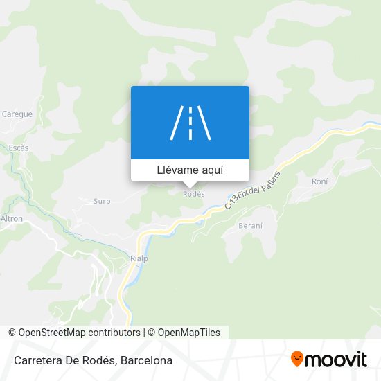 Mapa Carretera De Rodés