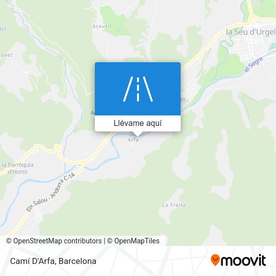 Mapa Camí D'Arfa