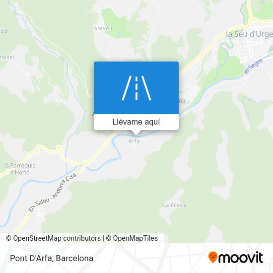 Mapa Pont D'Arfa