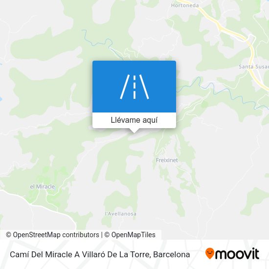 Mapa Camí Del Miracle A Villaró De La Torre