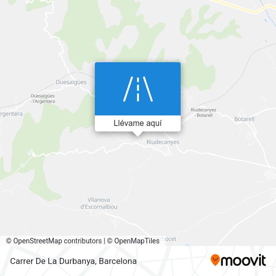 Mapa Carrer De La Durbanya