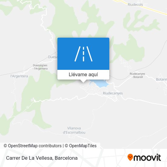 Mapa Carrer De La Vellesa