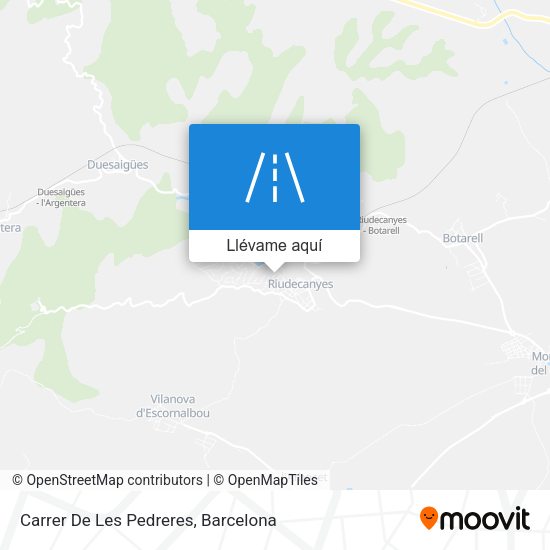 Mapa Carrer De Les Pedreres