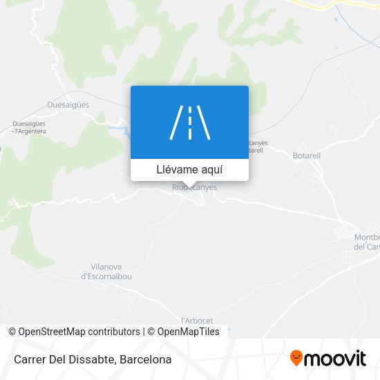 Mapa Carrer Del Dissabte