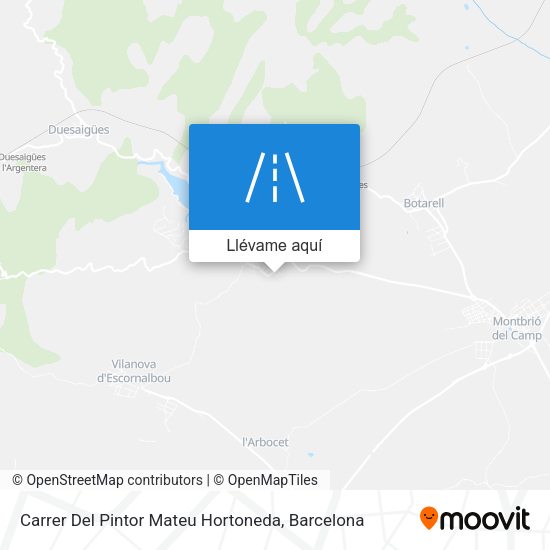 Mapa Carrer Del Pintor Mateu Hortoneda