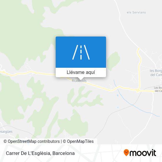 Mapa Carrer De L'Esglèsia