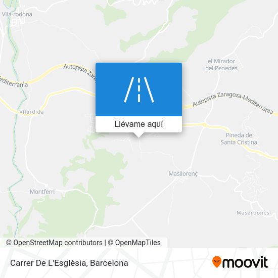 Mapa Carrer De L'Esglèsia