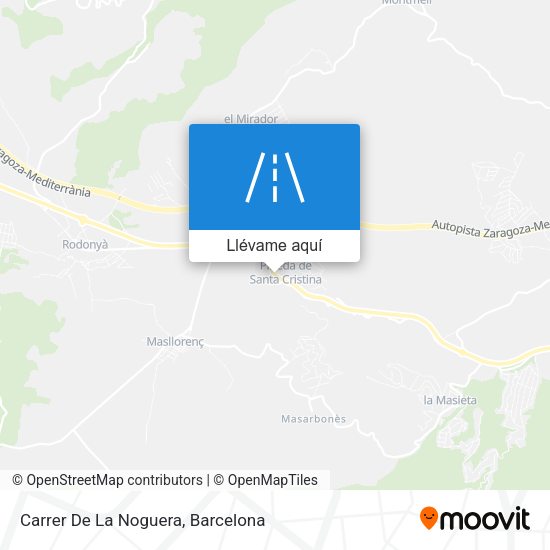 Mapa Carrer De La Noguera