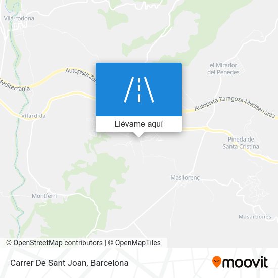 Mapa Carrer De Sant Joan