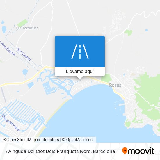 Mapa Avinguda Del Clot Dels Franquets Nord