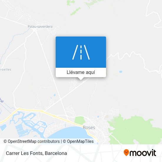 Mapa Carrer Les Fonts