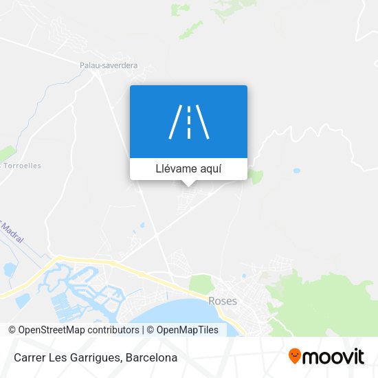 Mapa Carrer Les Garrigues
