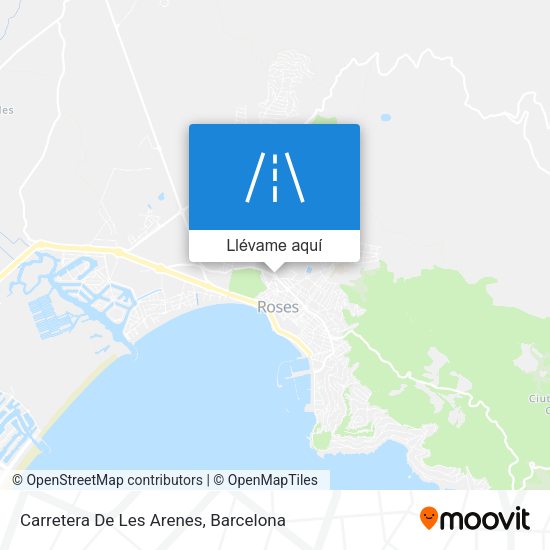 Mapa Carretera De Les Arenes