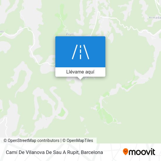 Mapa Camí De Vilanova De Sau A Rupit