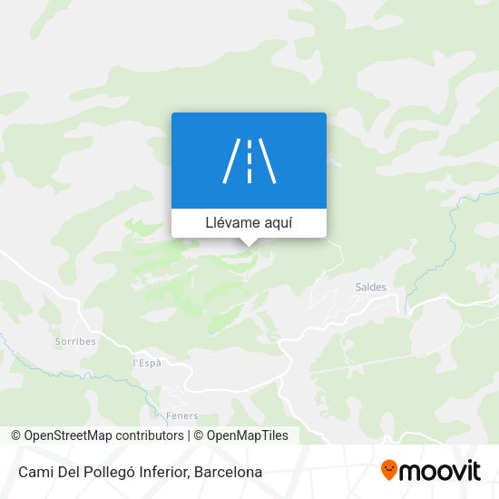 Mapa Cami Del Pollegó Inferior