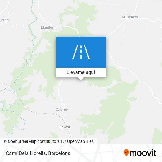 Mapa Camí Dels Llorells