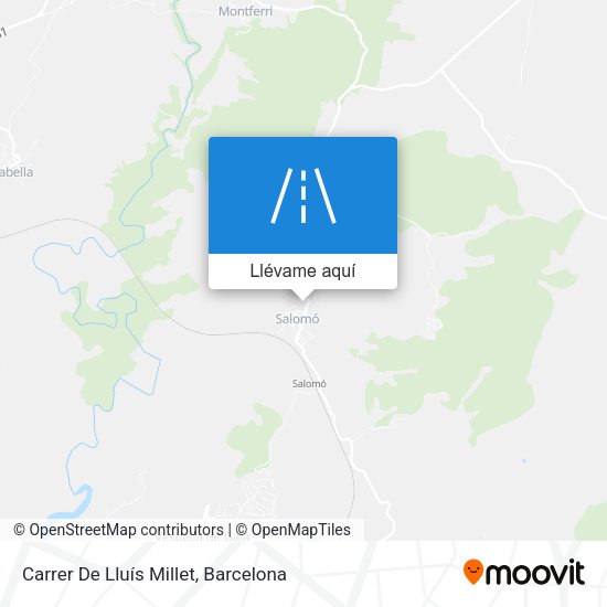 Mapa Carrer De Lluís Millet