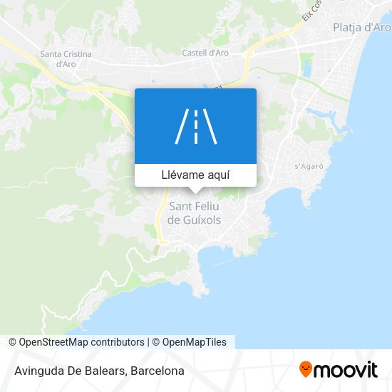 Mapa Avinguda De Balears