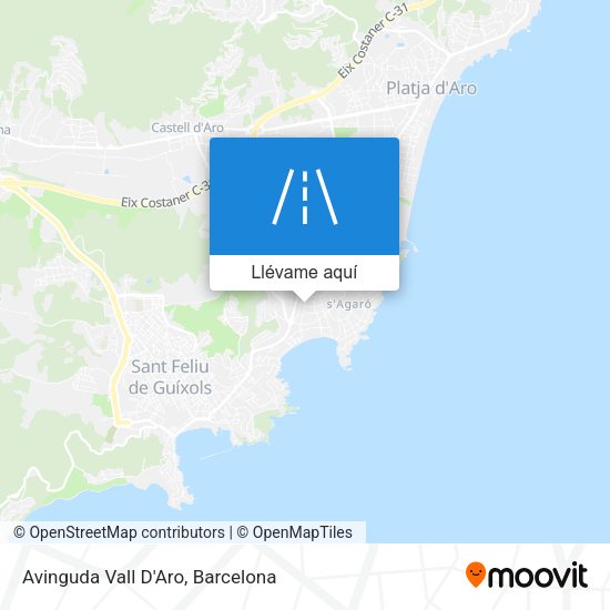 Mapa Avinguda Vall D'Aro