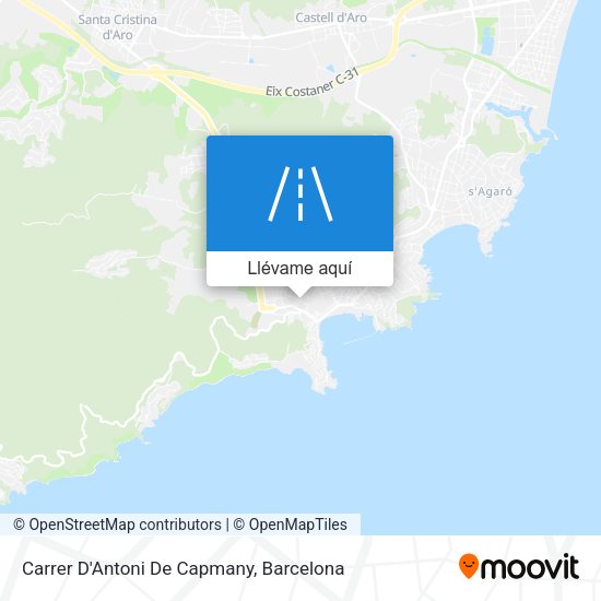 Mapa Carrer D'Antoni De Capmany
