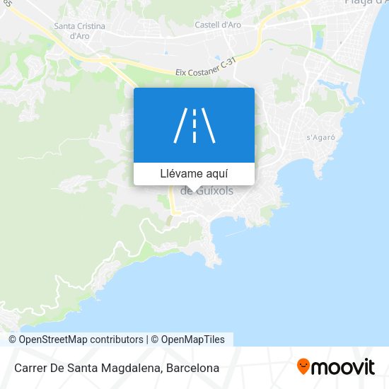 Mapa Carrer De Santa Magdalena