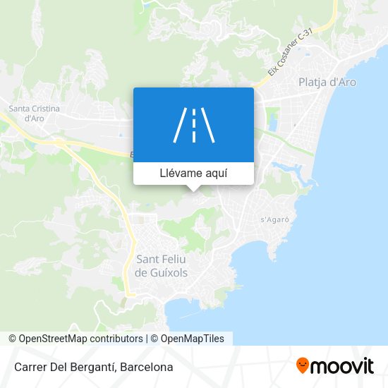 Mapa Carrer Del Bergantí