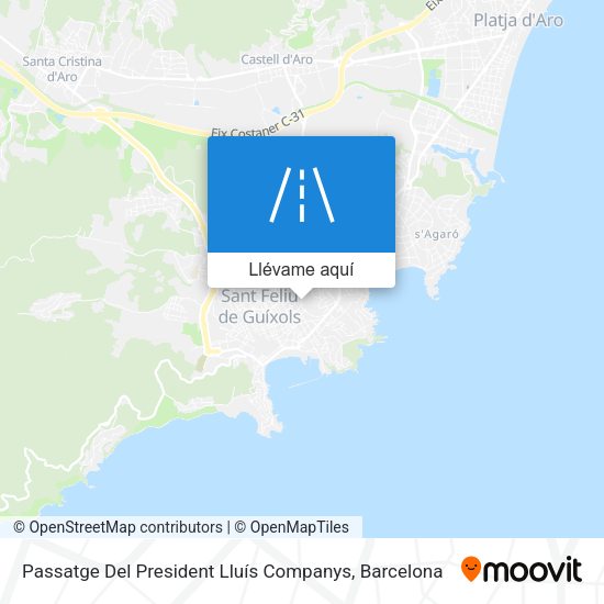 Mapa Passatge Del President Lluís Companys