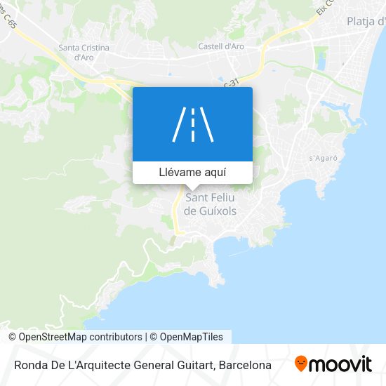 Mapa Ronda De L'Arquitecte General Guitart