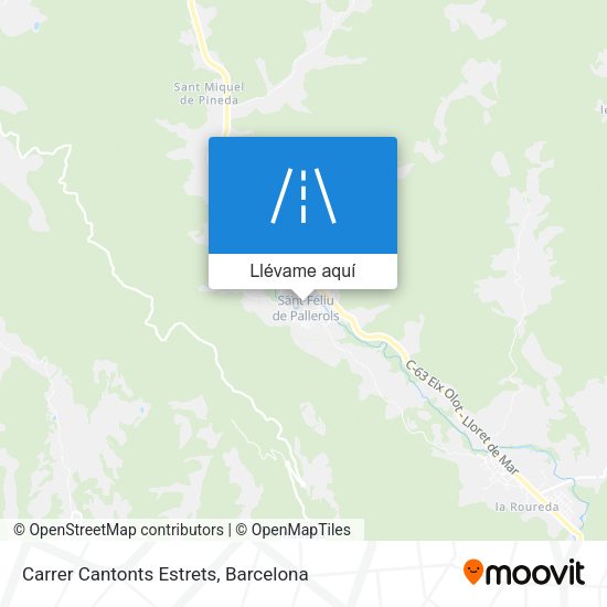 Mapa Carrer Cantonts Estrets