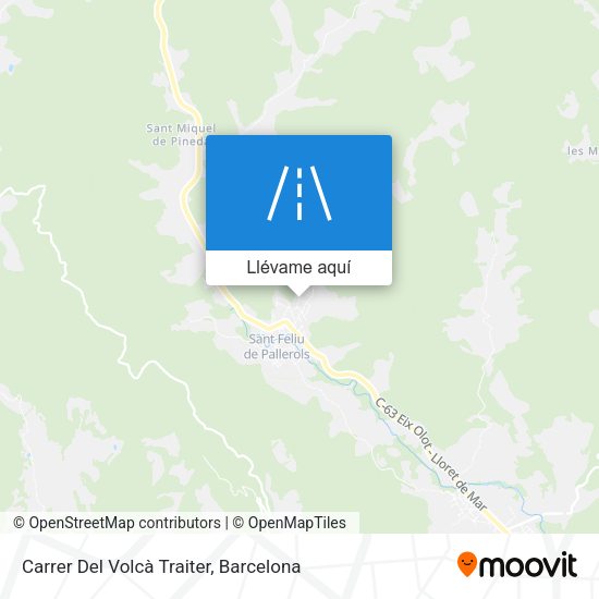 Mapa Carrer Del Volcà Traiter