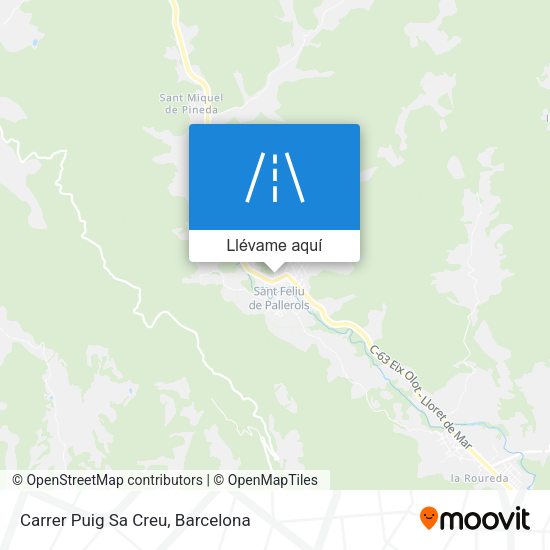 Mapa Carrer Puig Sa Creu