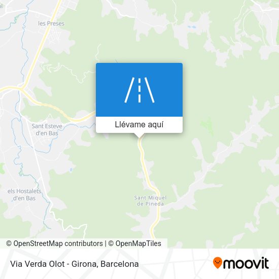 Mapa Via Verda Olot - Girona