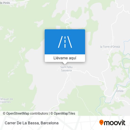 Mapa Carrer De La Bassa