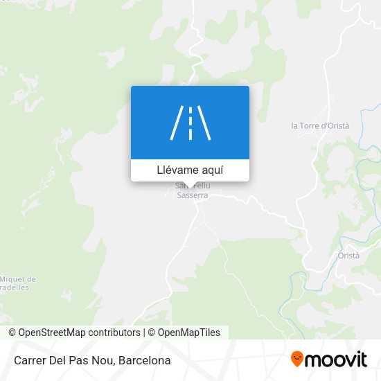 Mapa Carrer Del Pas Nou