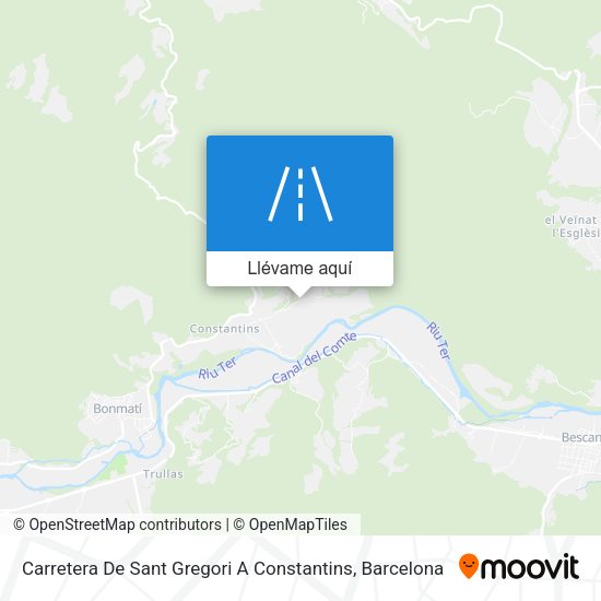 Mapa Carretera De Sant Gregori A Constantins