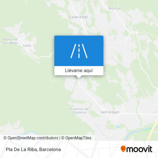 Mapa Pla De La Riba