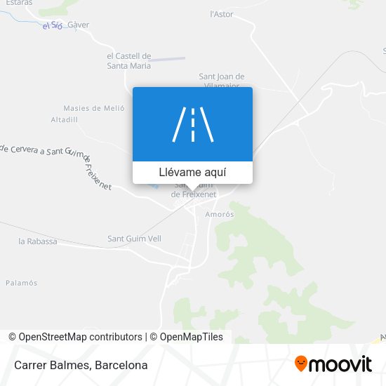Mapa Carrer Balmes