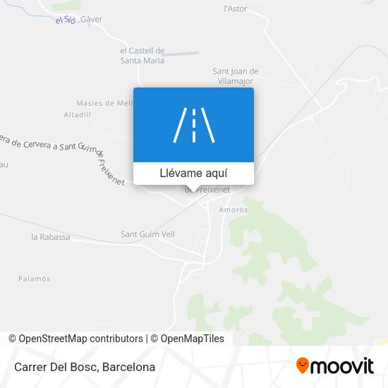 Mapa Carrer Del Bosc